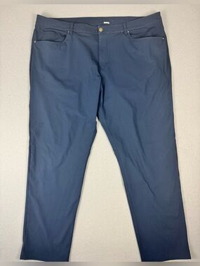Lululemon Men’s ABC Classic-Fit 5 Pocket Warpstreme Pants In Navy Size 44x32